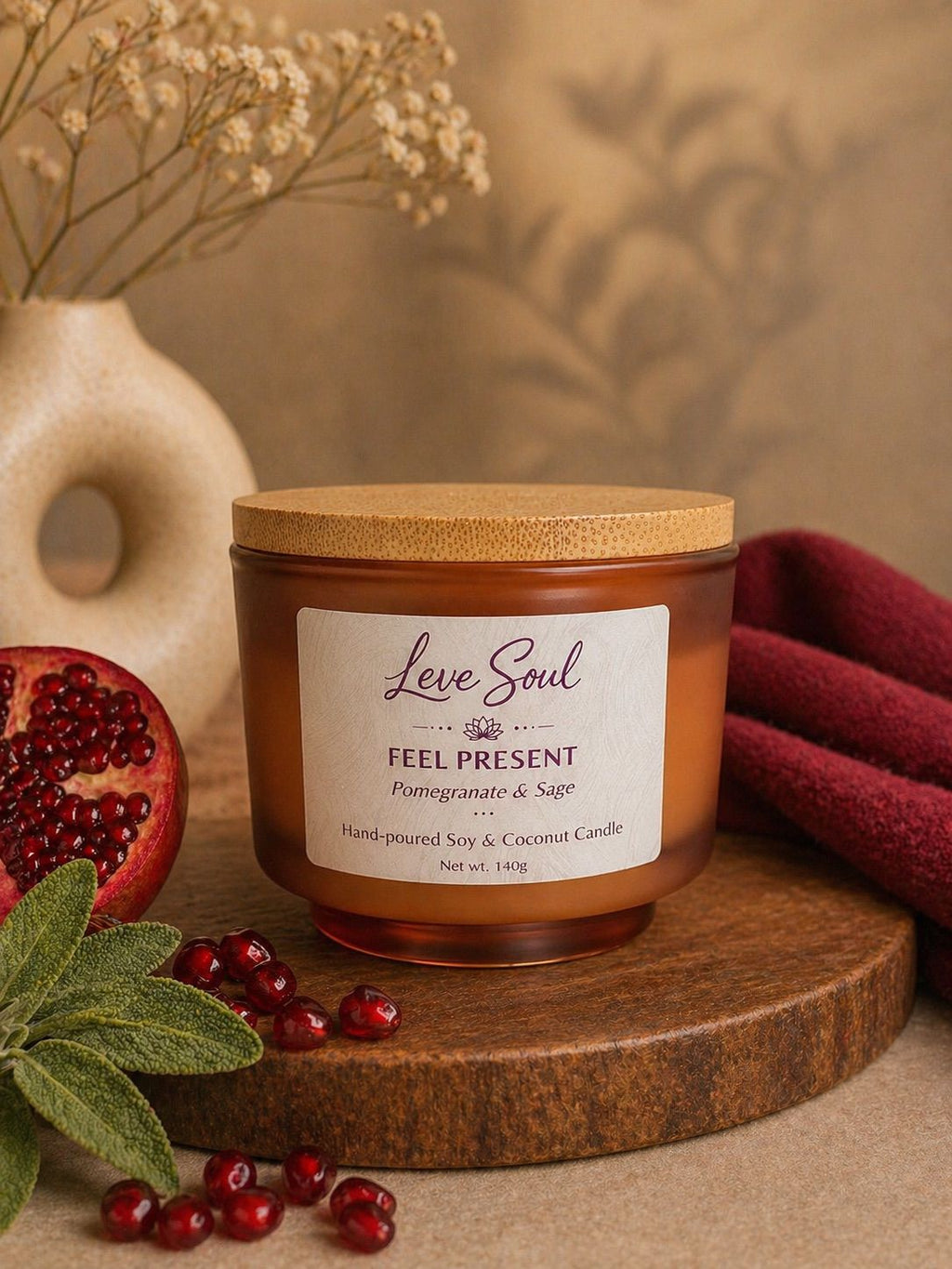 Feel Present | Pomegranate & Sage